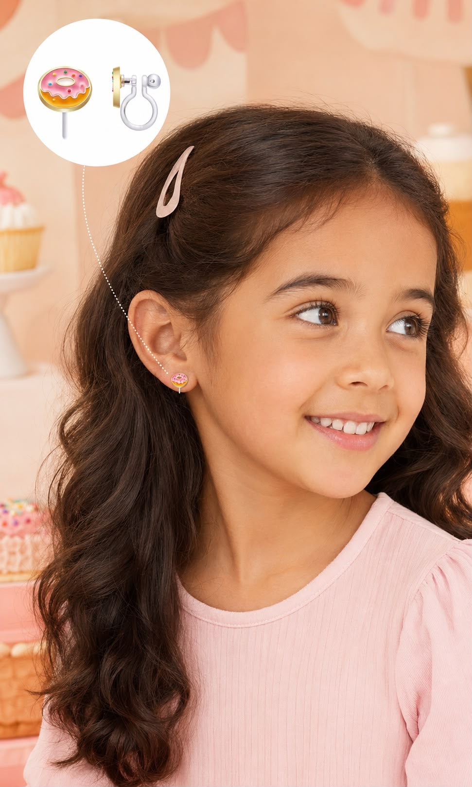Donut Dreams Clip-on Oorbellen | Zonder Gaatjes