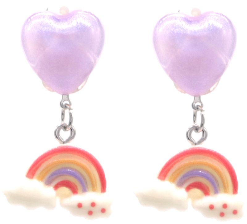 Vrolijke Regenboog Clip-on Oorbellen | Zonder gaatjes