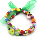 Vrolijke Kralen Armbanden Set met Strik | 2-delig Hartjes