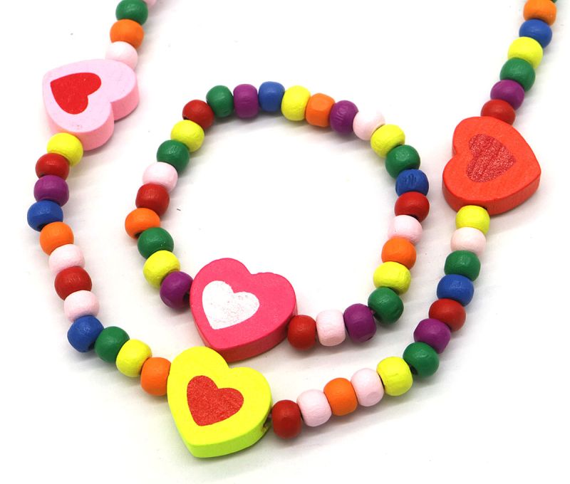 Vrolijke Hartjes Sieradenset | Ketting & Armband